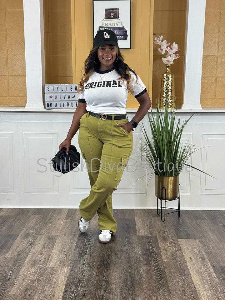 The Assignment Cargo Pants up to 24W (Matcha)