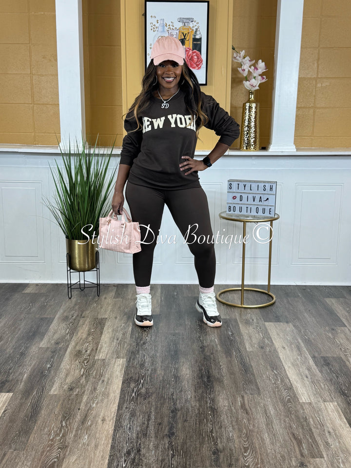 Butter Soft Microfiber Leggings up to 3XL (Chocolate)