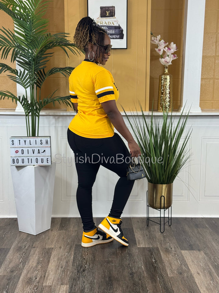 ORIGINAL Varsity Tee (Gold/Black/White)