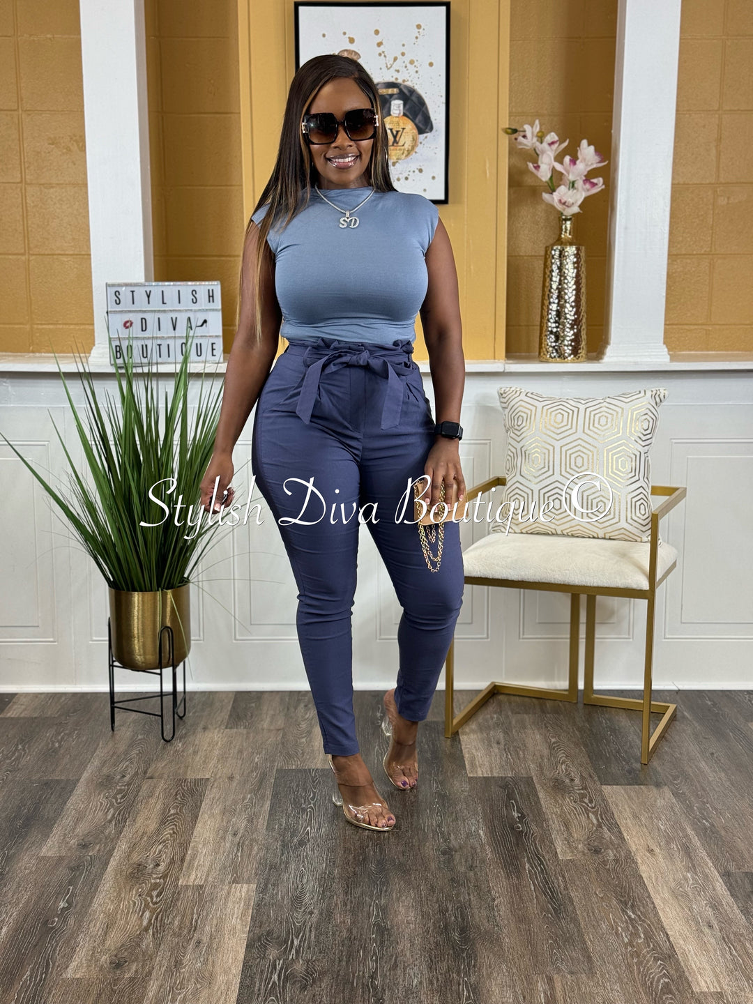 Luxe Diva Pants (Midnight Navy)