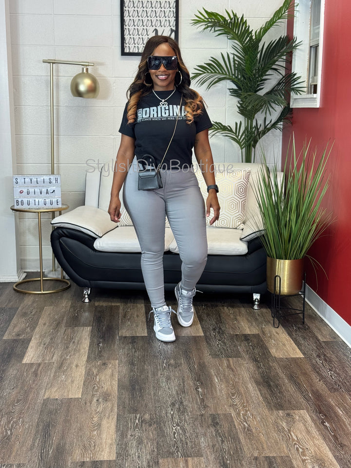 Stay ORIGINAL Graphic Tee (Grey Print)