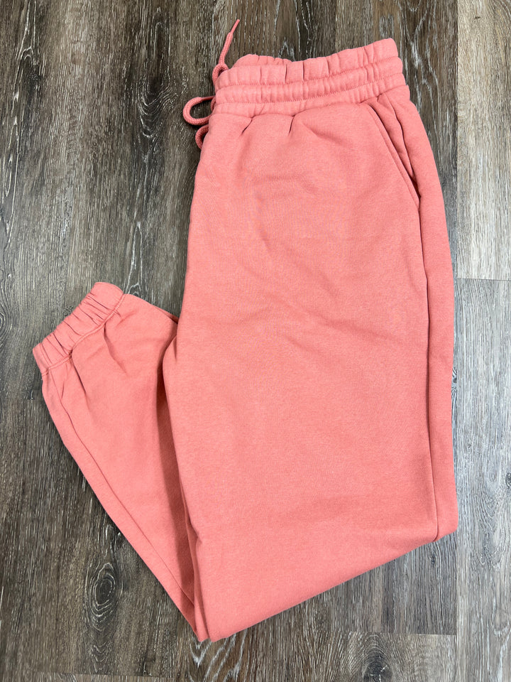 Stylish Luxe Joggers* PLUS SIZE (Ash Rose)