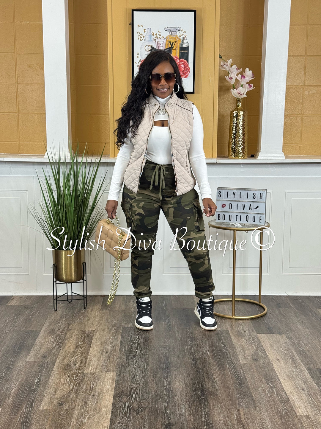 Kima Camo Cargo Joggers