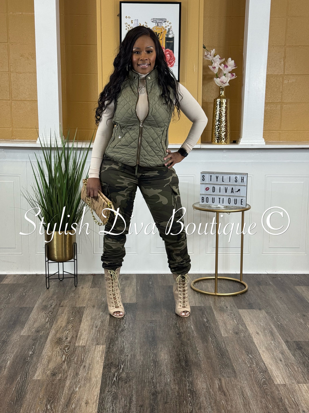 Kena Camo Cargo Joggers