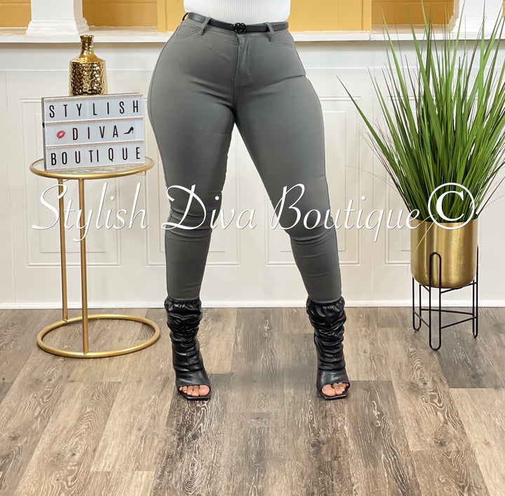 So Curvy Stretch Skinny Jeans up to 2XL (Dark Grey)