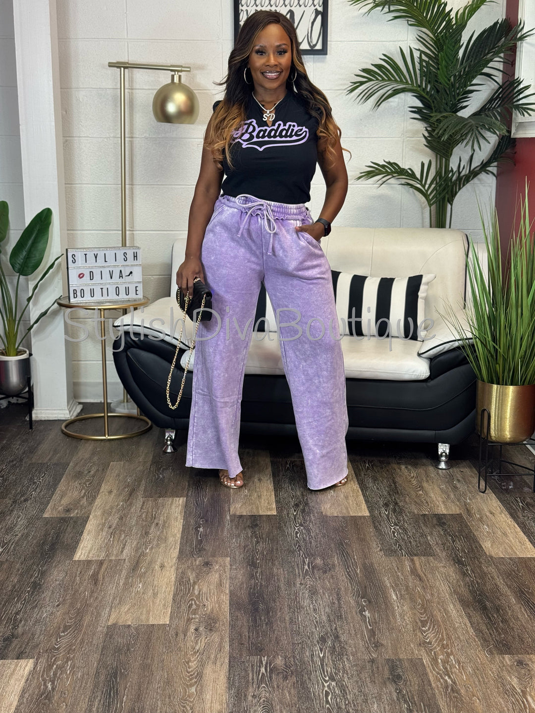 Relaxed &amp; Ready Acid Wash Set (Lavender)