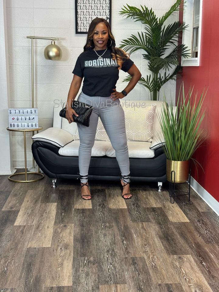 So Curvy Stretch Skinny Jeans up to 2XL (Light Grey)