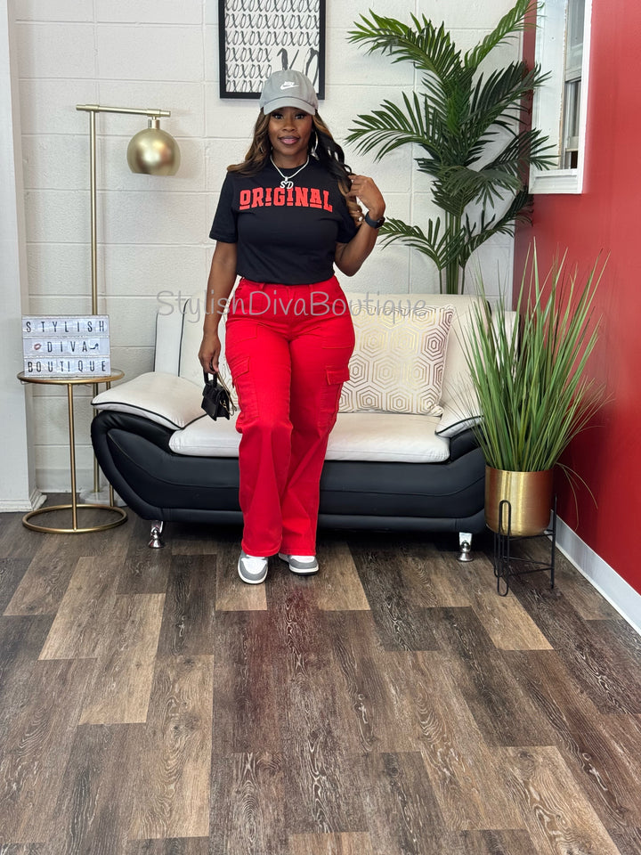 ORIGINAL T-Shirt (Red Print)