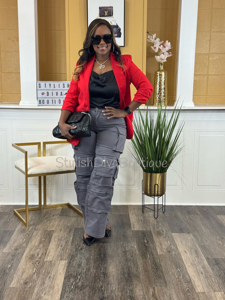 In My Element Cargo Pants (Grey)
