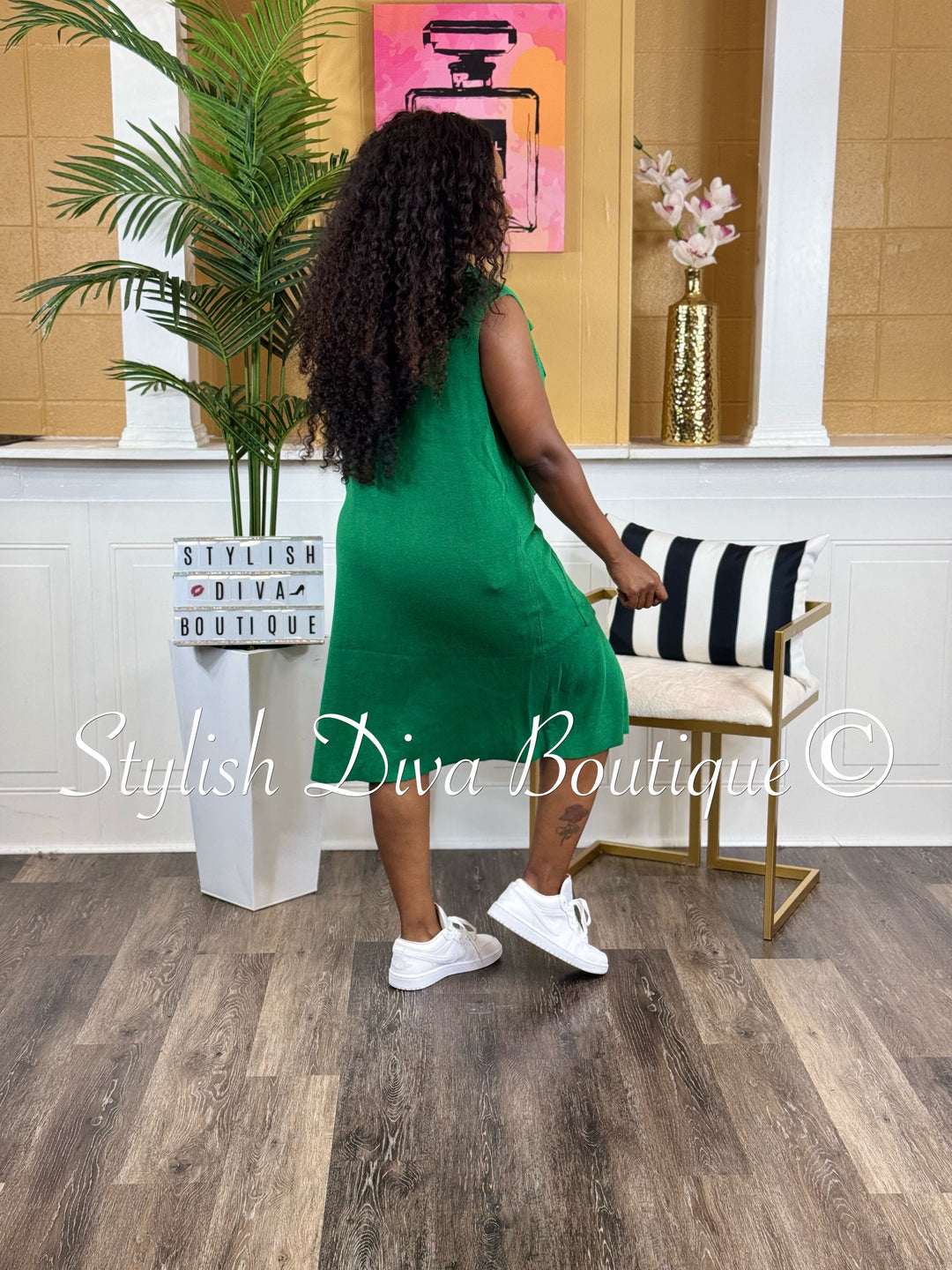 Chelsea Cardigan Vest (Kelly Green) up to 3XL