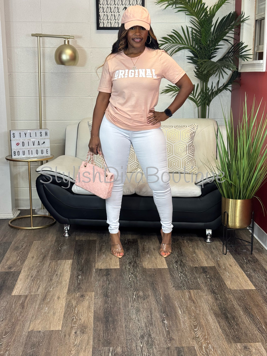 ORIGINAL Signature Graphic Tee (Blush Pink)