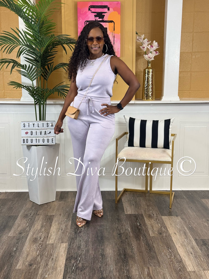 Jamie Sleeveless Jumpsuit (Lilac)