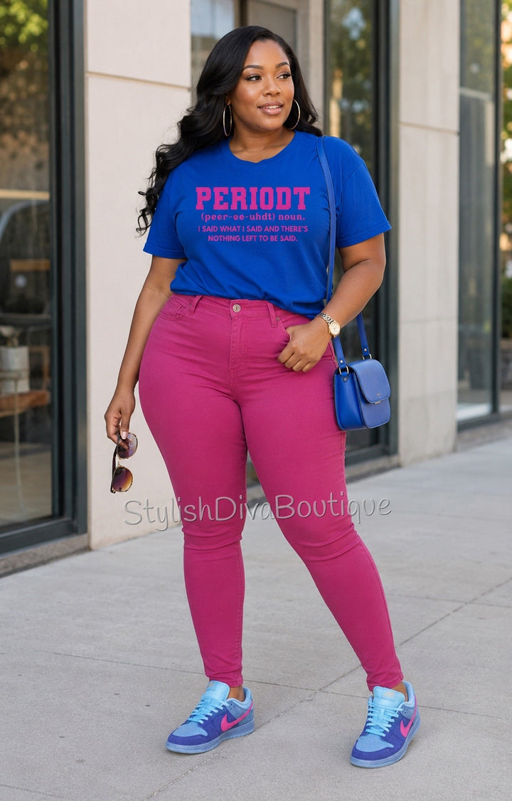 So Curvy Stretch Skinny Jeans up to 2XL (Fuchsia Pink)