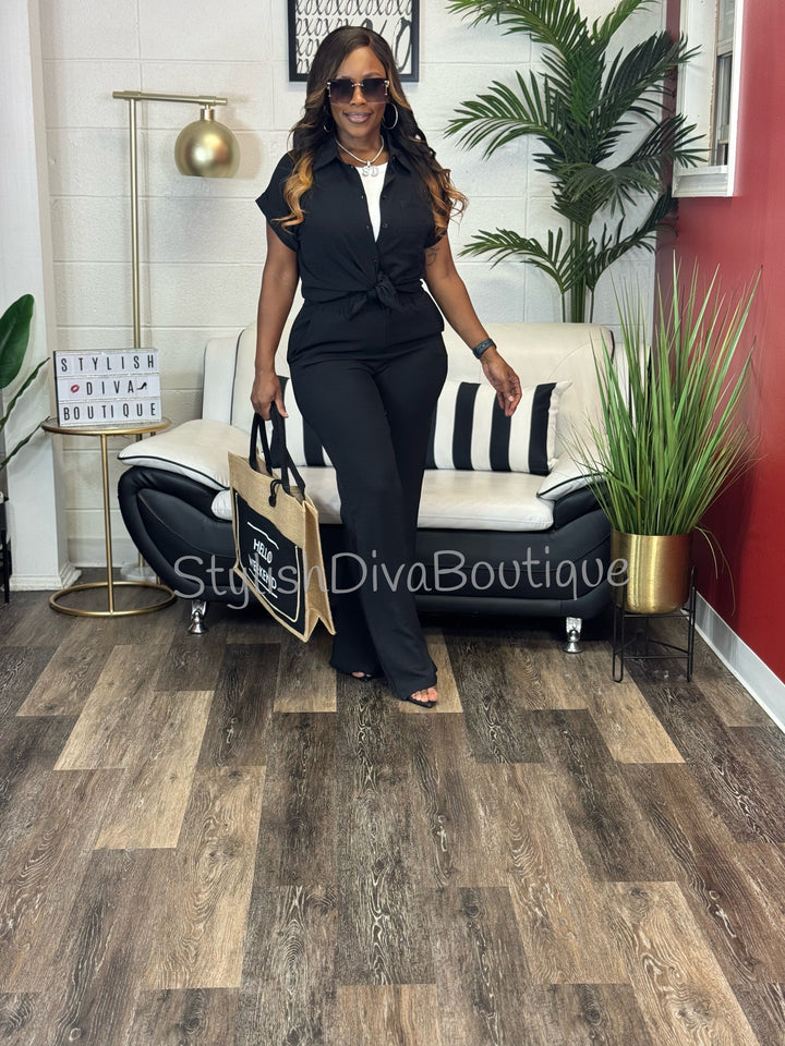 The Effortless Pants Set (Black)