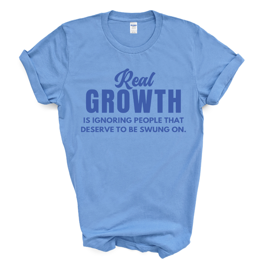 Real Growth T-Shirt (Royal Blue Print)