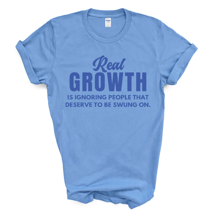 Real Growth T-Shirt (Royal Blue Print)