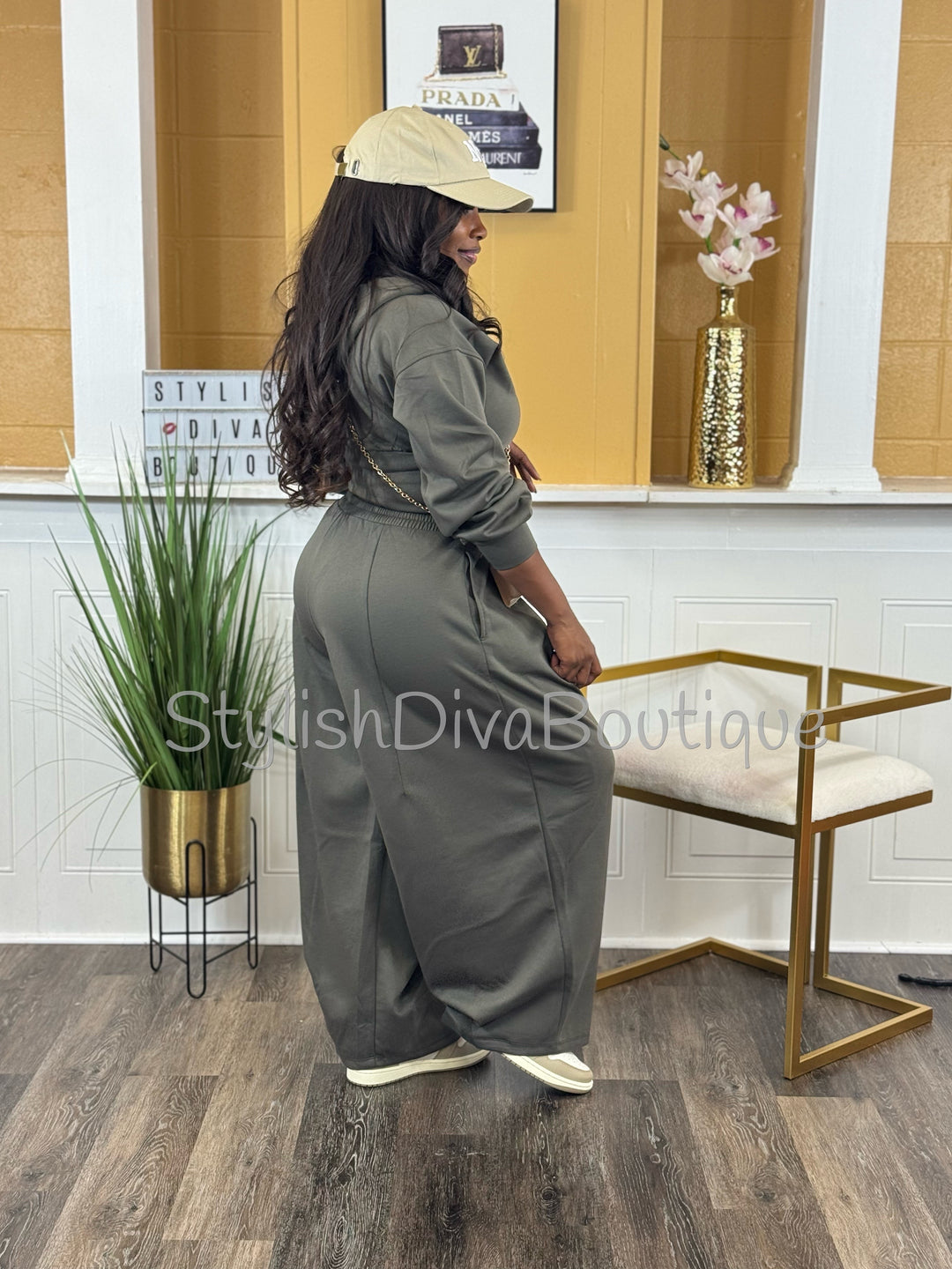 Off Duty Chic Barrel Leg Set (Olive)