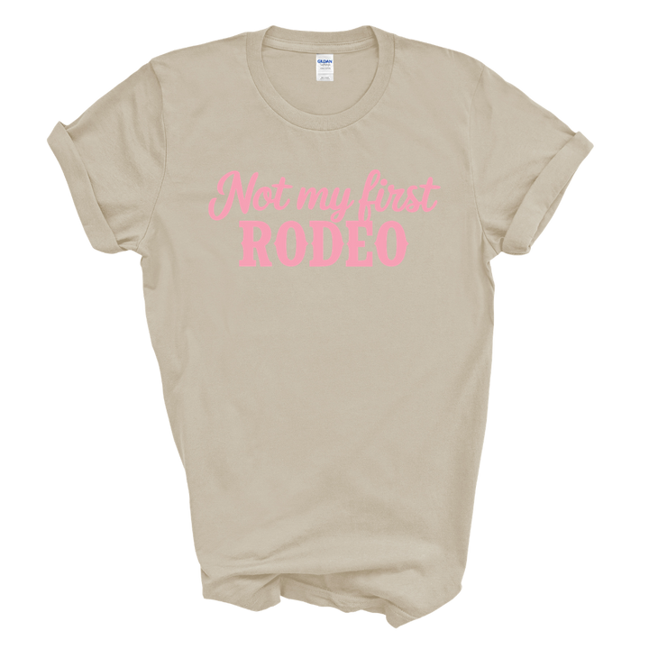 Not My First Rodeo Graphic Tee (Pink Print)