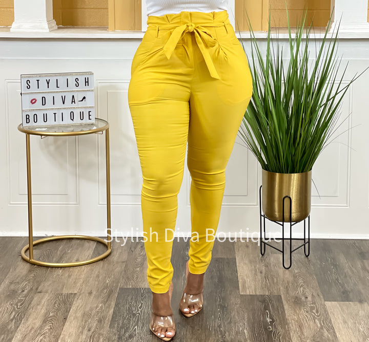 Luxe Diva Pants (Yellow)