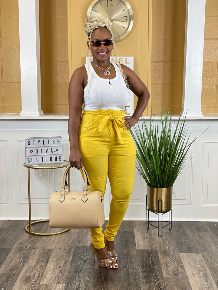 Luxe Diva Pants (Yellow)