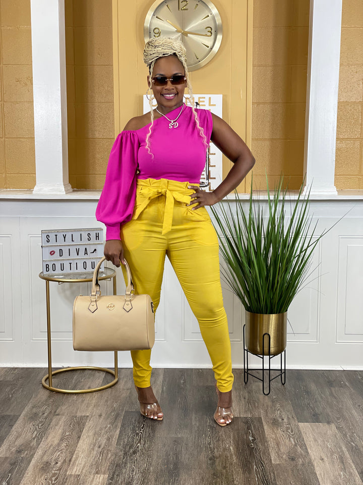 Luxe Diva Pants (Yellow)