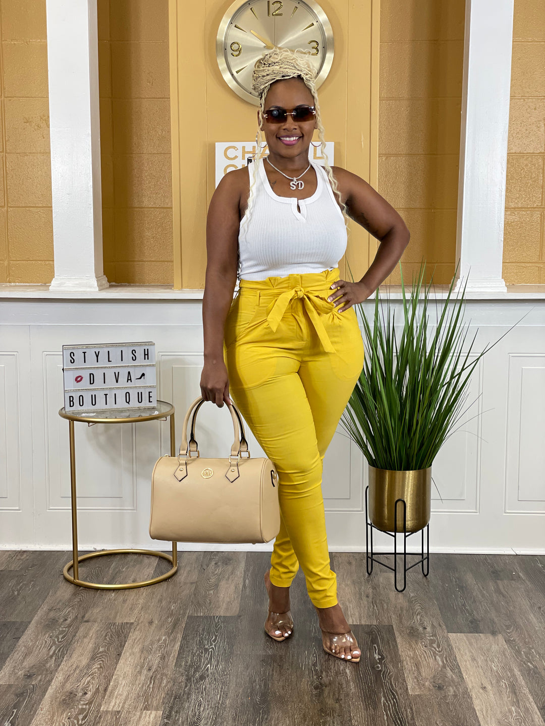 Luxe Diva Pants (Yellow)