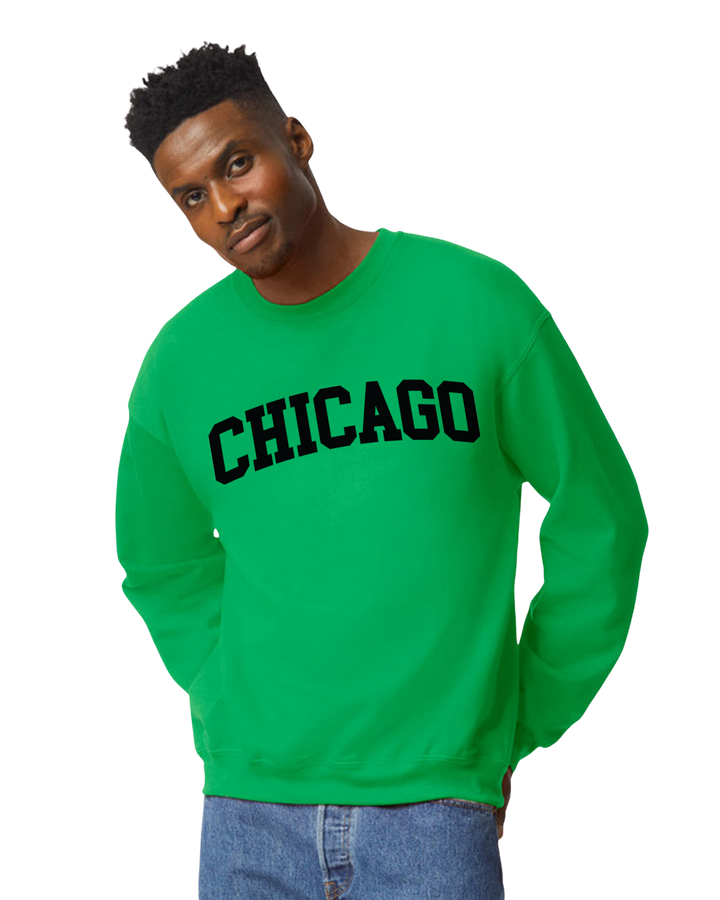 Chicago Sweatshirt Only up to 3XL (Black Print)