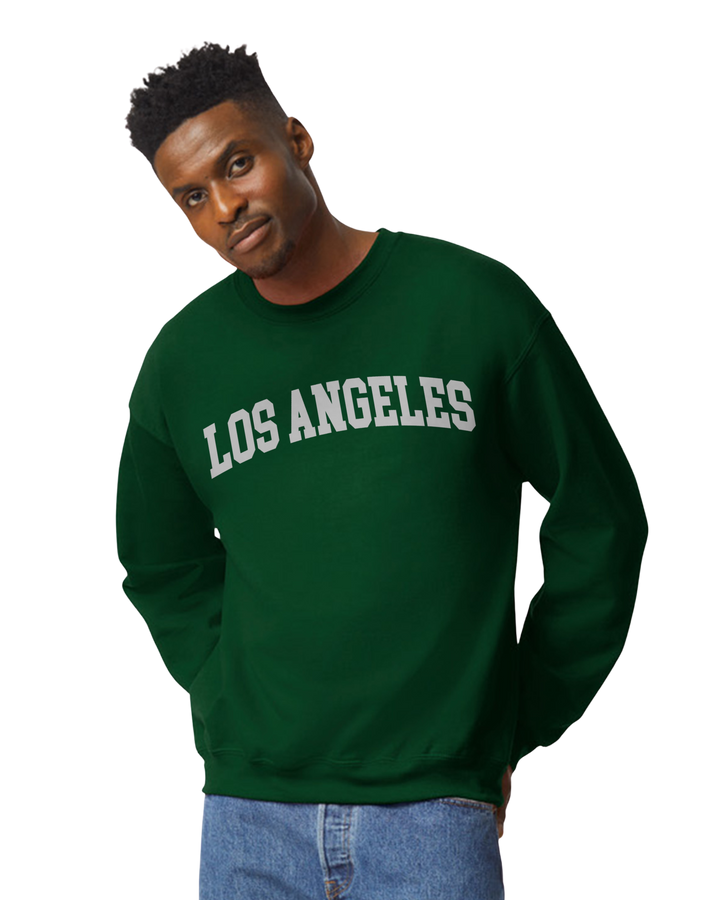 Los Angeles Sweatshirt Only up to 3XL (Grey Print)