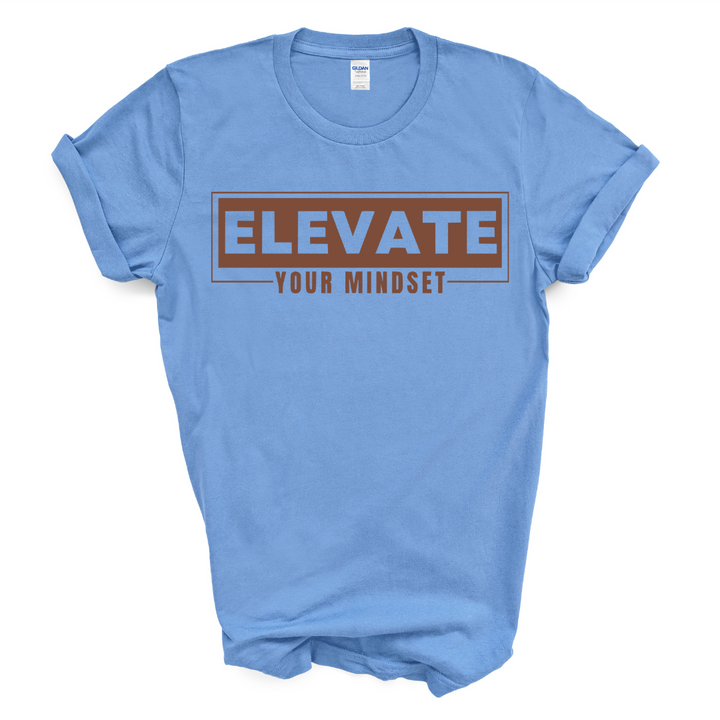 Elevate Your Mindset T-Shirt (Brown Print)