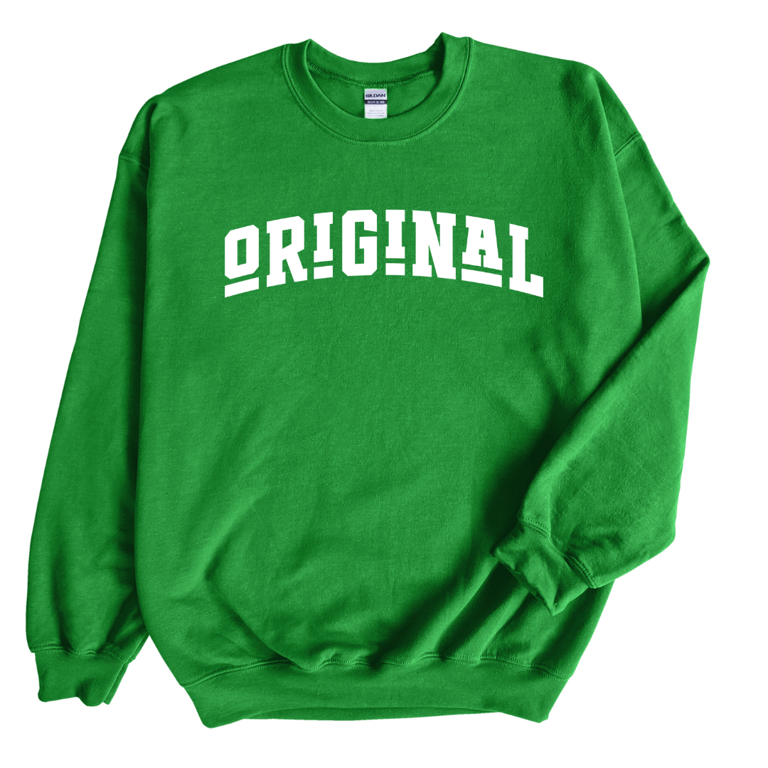 ORIGINAL Bold Sweatshirt Only up to 3XL (White Print)