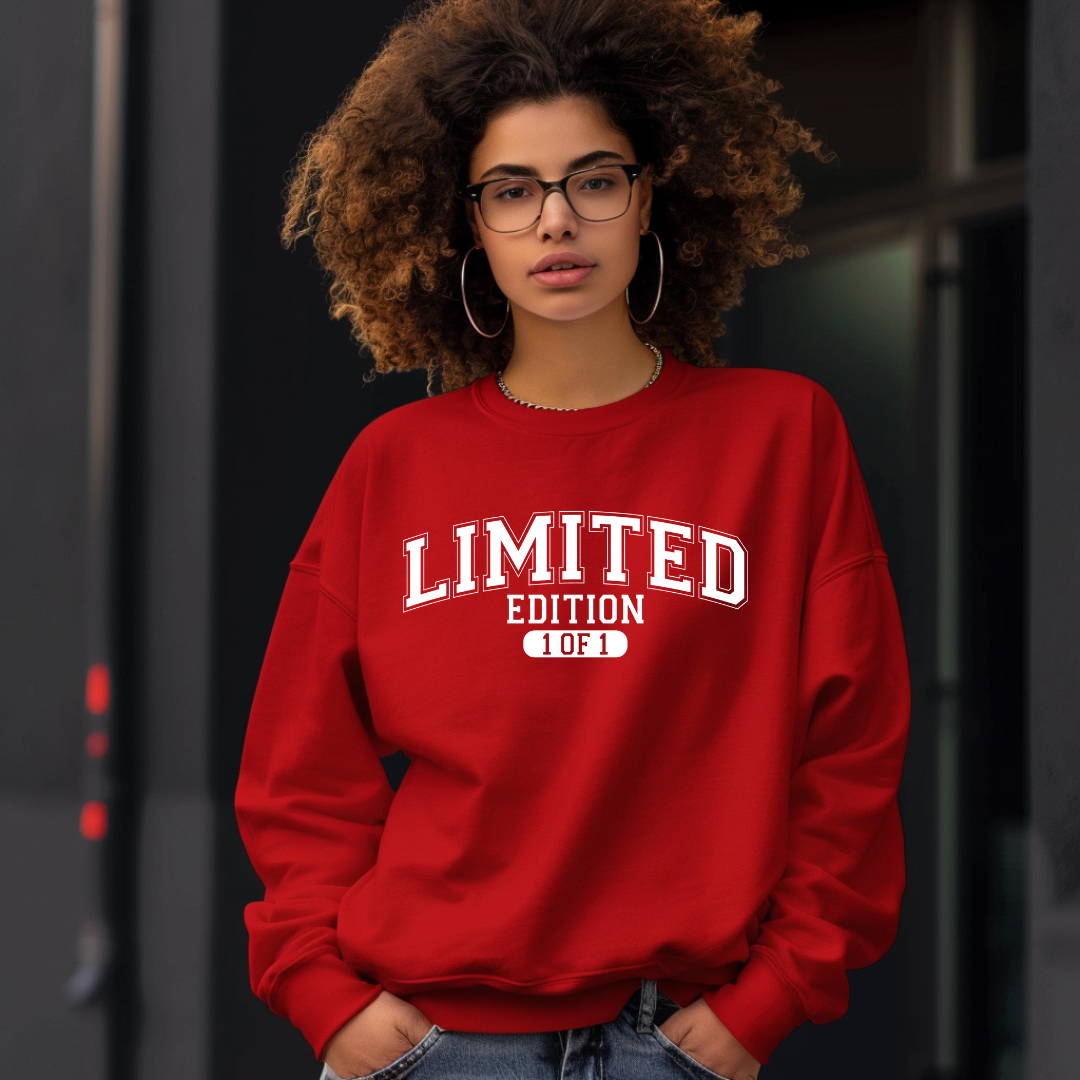 Limited Edition 1 of 1 Sweatshirt Only up to 3XL (White Print)