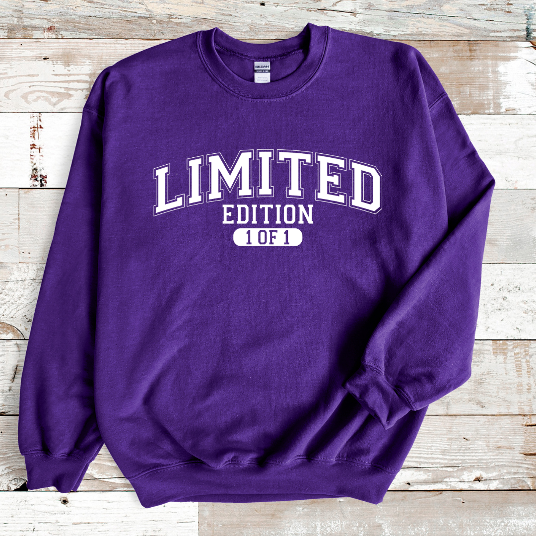 Limited Edition 1 of 1 Sweatshirt Only up to 3XL (White Print)