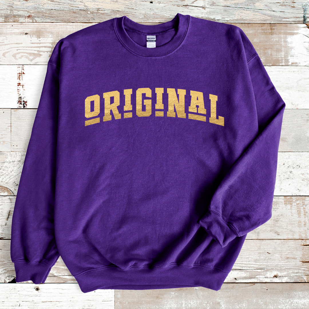 ORIGINAL Signature Sweatshirt Only up to 3XL (Metallic Gold Print)