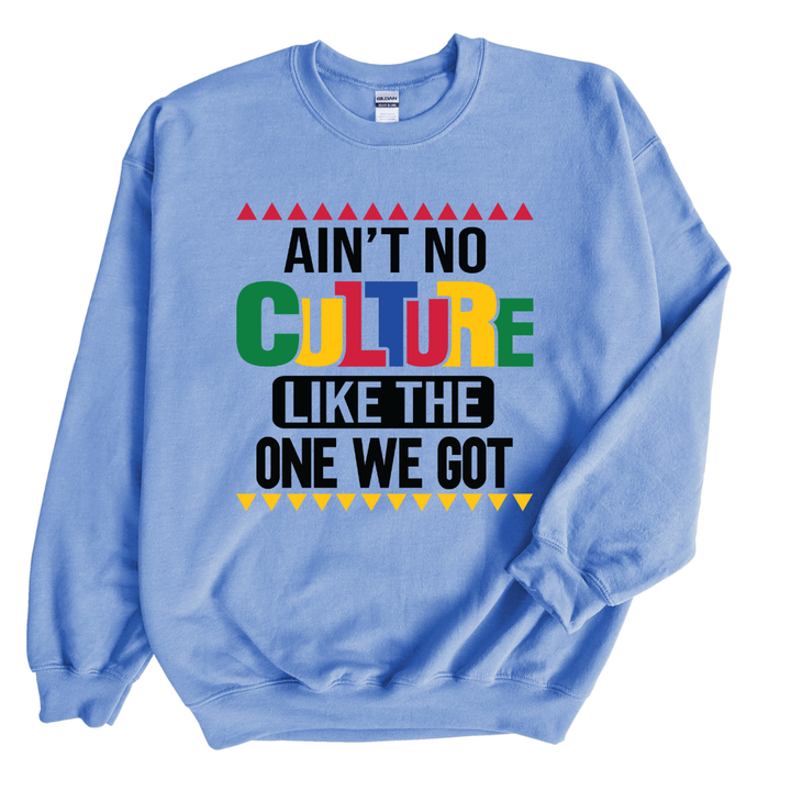 Ain't No Culture Sweatshirt up to 3XL (Multi-Color Print)
