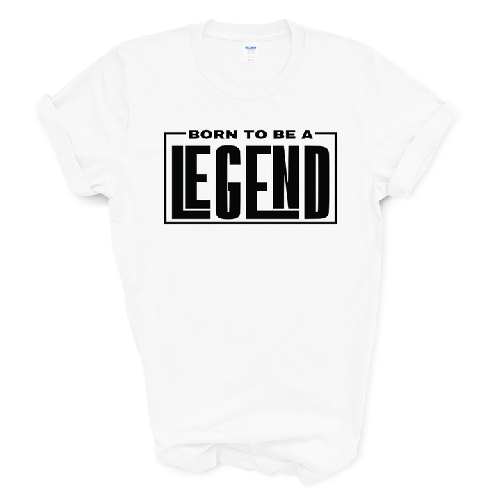 Born to be a Legend Graphic Tee (Black Print)