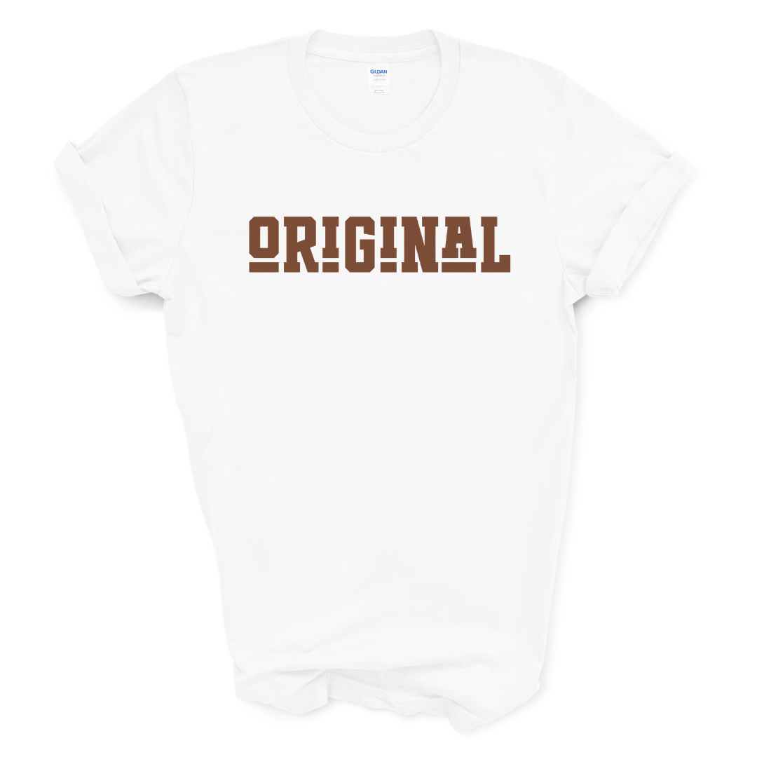 ORIGINAL Signature Graphic Tee (Brown Print)