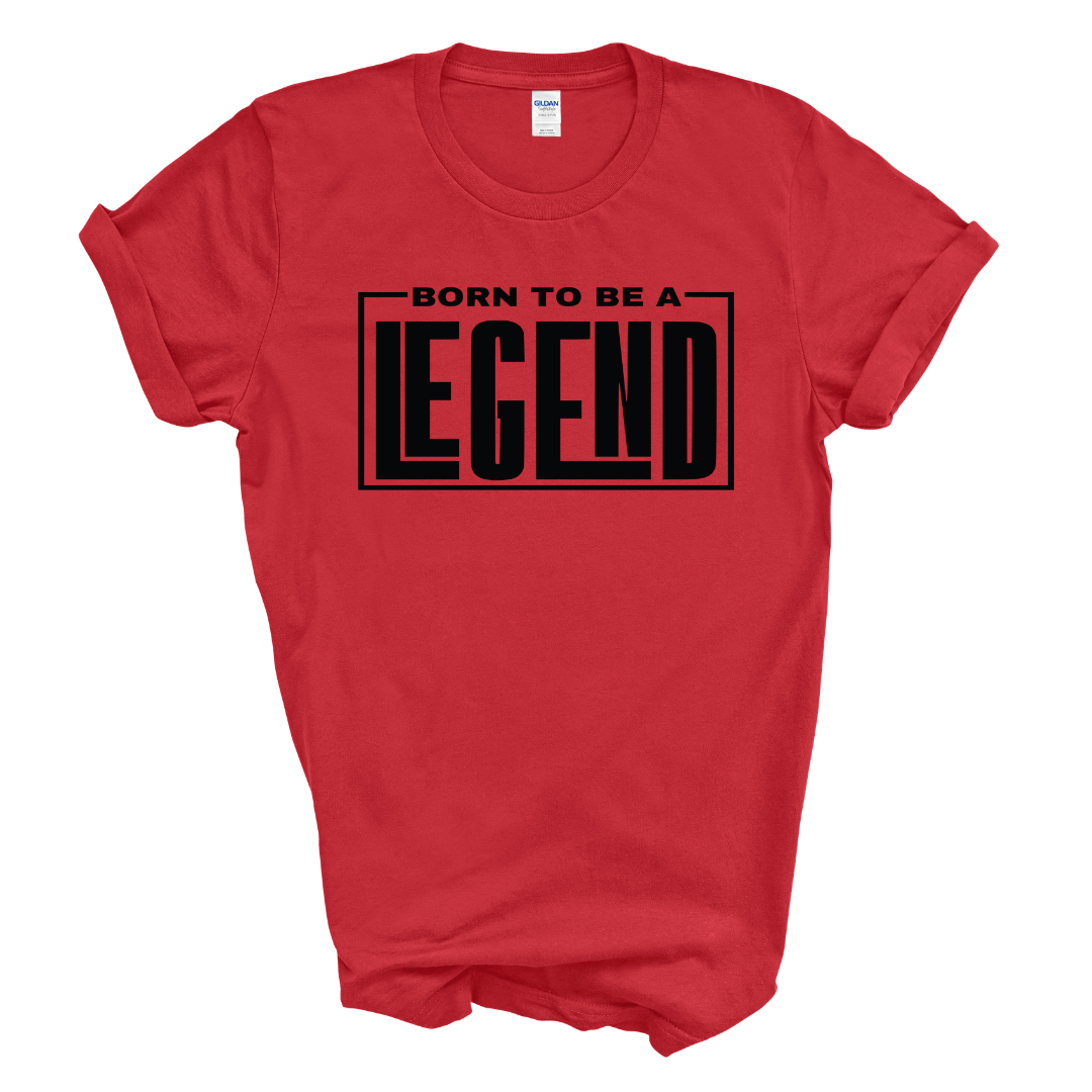 Born to be a Legend Graphic Tee (Black Print)