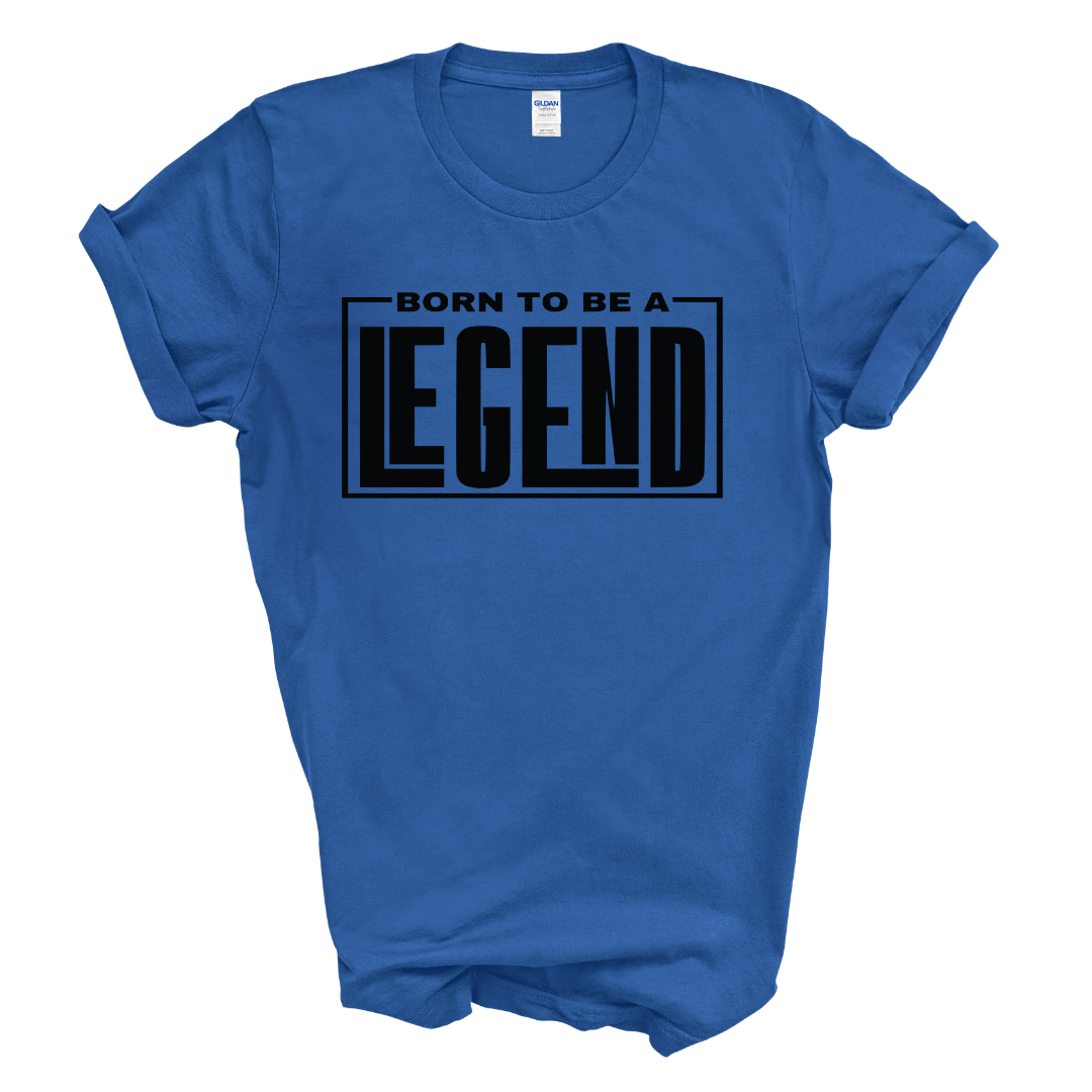 Born to be a Legend Graphic Tee (Black Print)