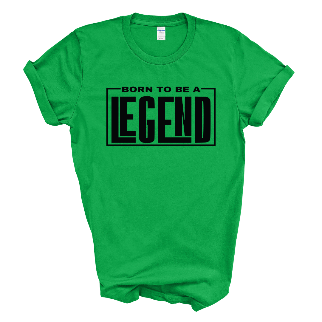 Born to be a Legend Graphic Tee (Black Print)