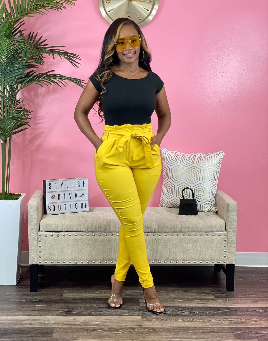 Luxe Diva Pants (Yellow)