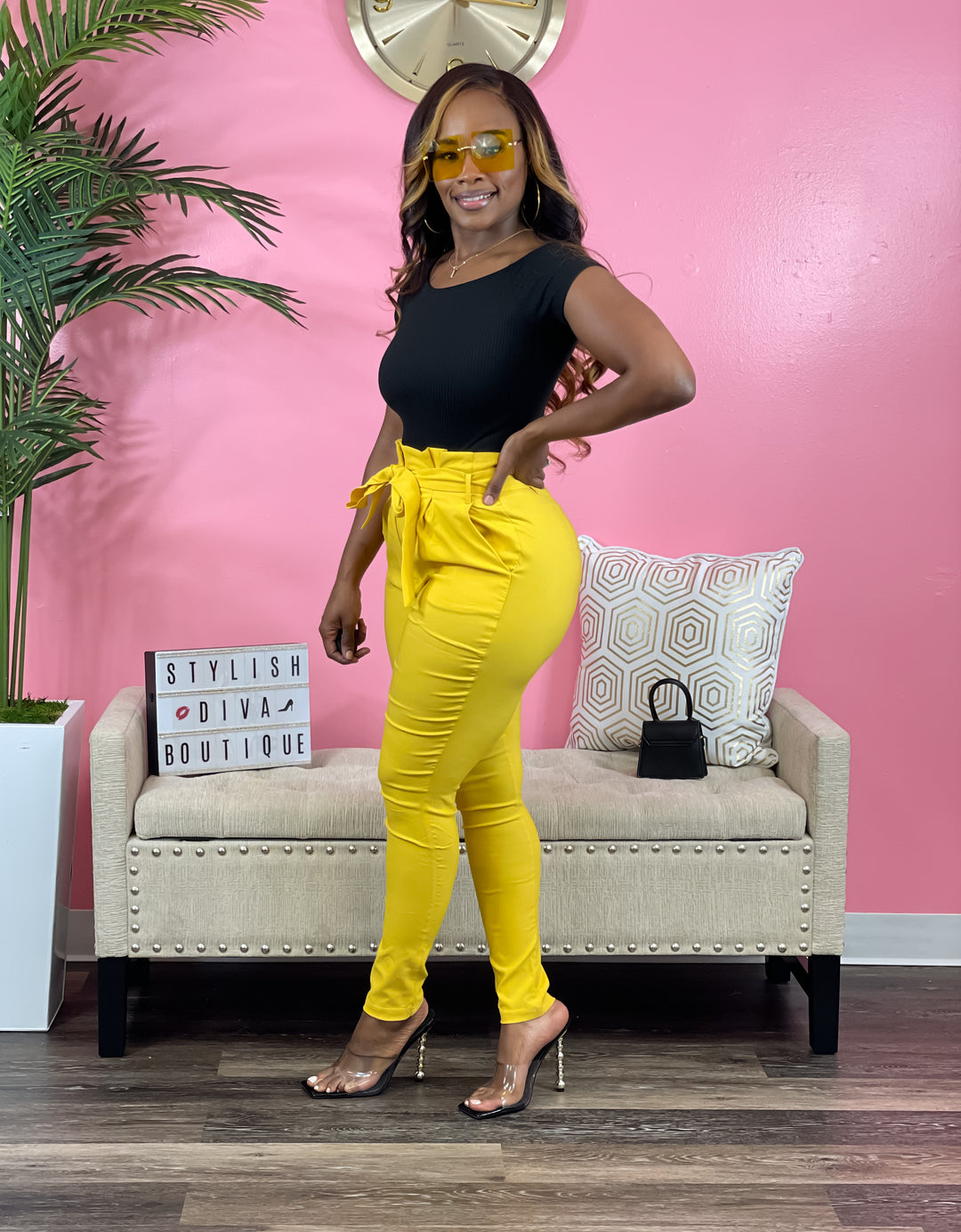 Luxe Diva Pants (Yellow)